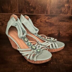 Teal Wedges